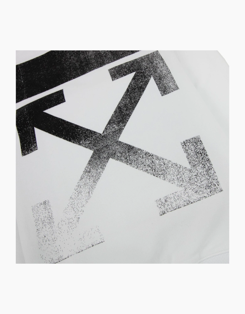 Off White Degrade Arrow Slim Crewneck Sweatshirt White/black