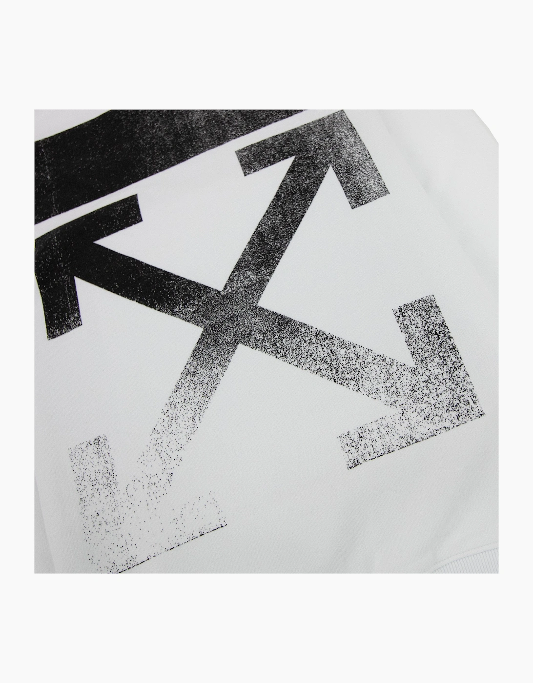 Off White Degrade Arrow Slim Crewneck Sweatshirt White/black