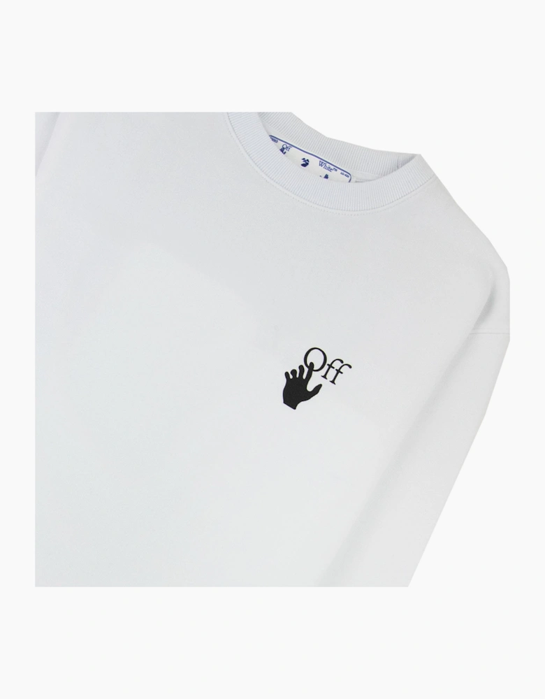 Off White Degrade Arrow Slim Crewneck Sweatshirt White/black