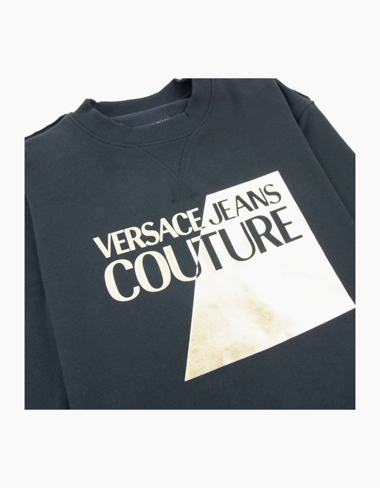 Versace Jeans Couture Big Split Foil Sweatshirt Black 899