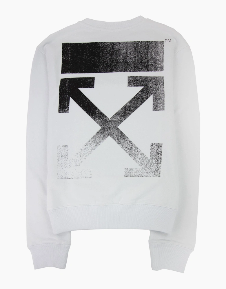 Off White Degrade Arrow Slim Crewneck Sweatshirt White/black