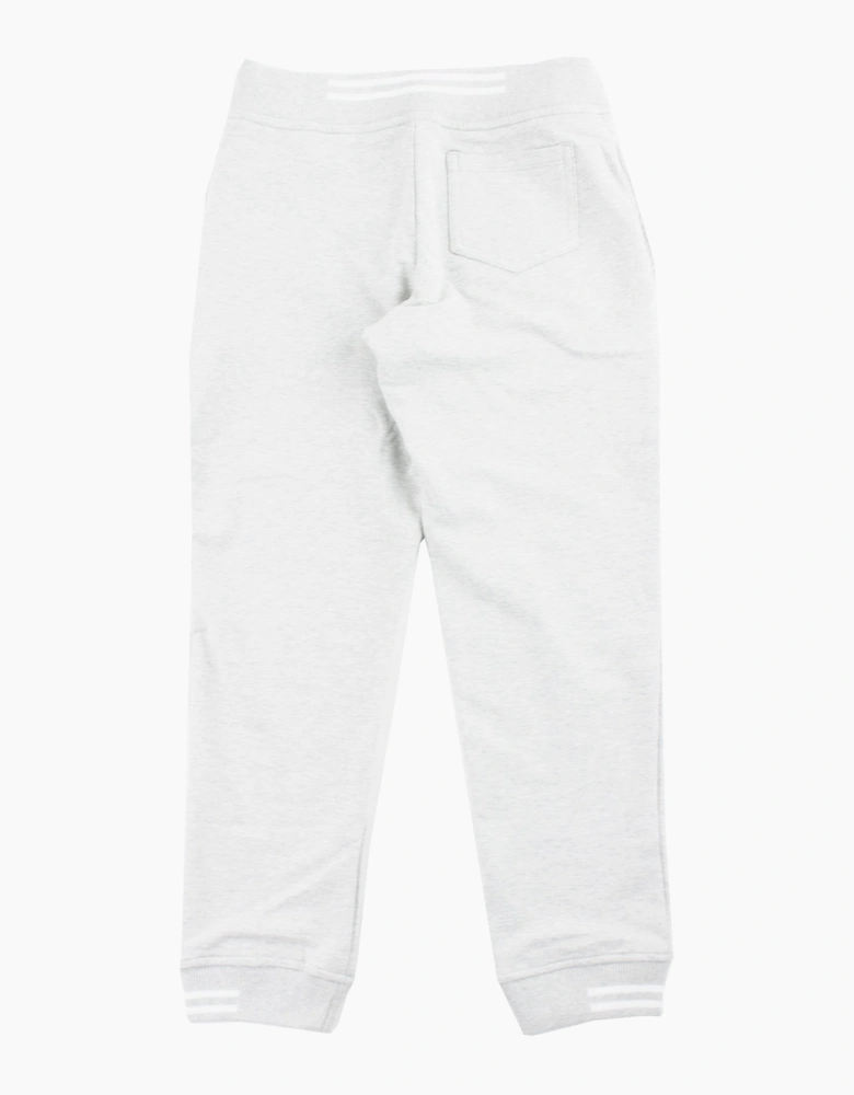Armani Junior Logo Jogging Bottoms Grey