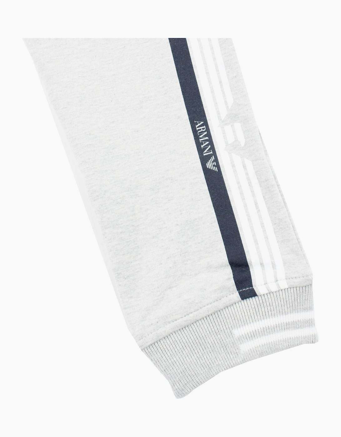 Armani Junior Logo Jogging Bottoms Grey