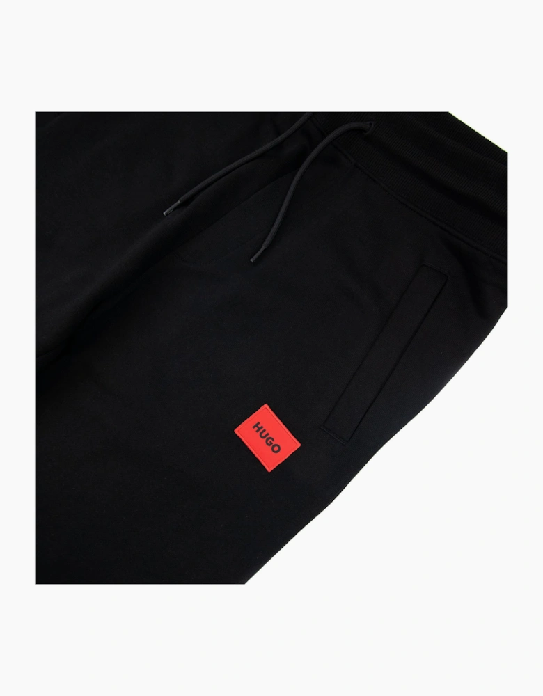 Hugo Doak212 Patch Logo Tracksuit Pants Black 001