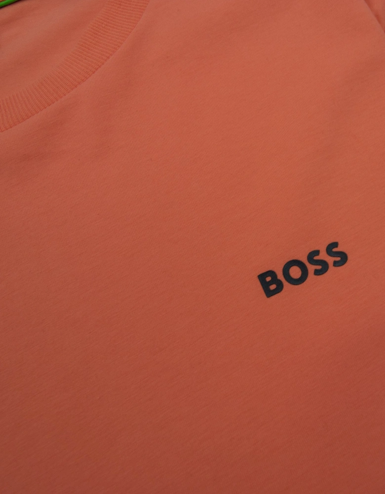 Hugo Boss Tee Contrast Logo T Shirt Orange 650