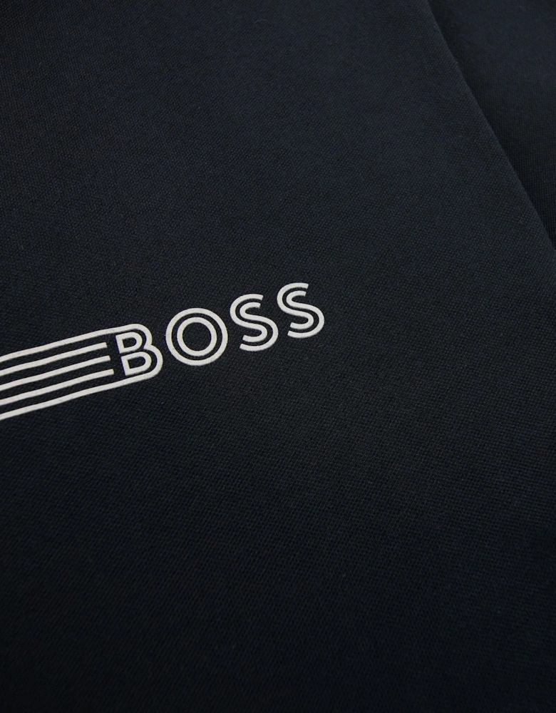 Hugo Boss Cotton-blend T-shirt With Stripes And Logo Black 001