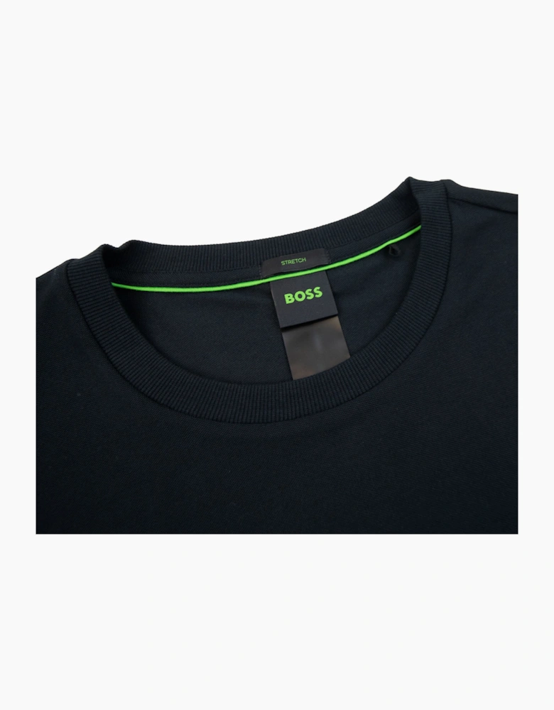Hugo Boss Cotton-blend T-shirt With Stripes And Logo Black 001