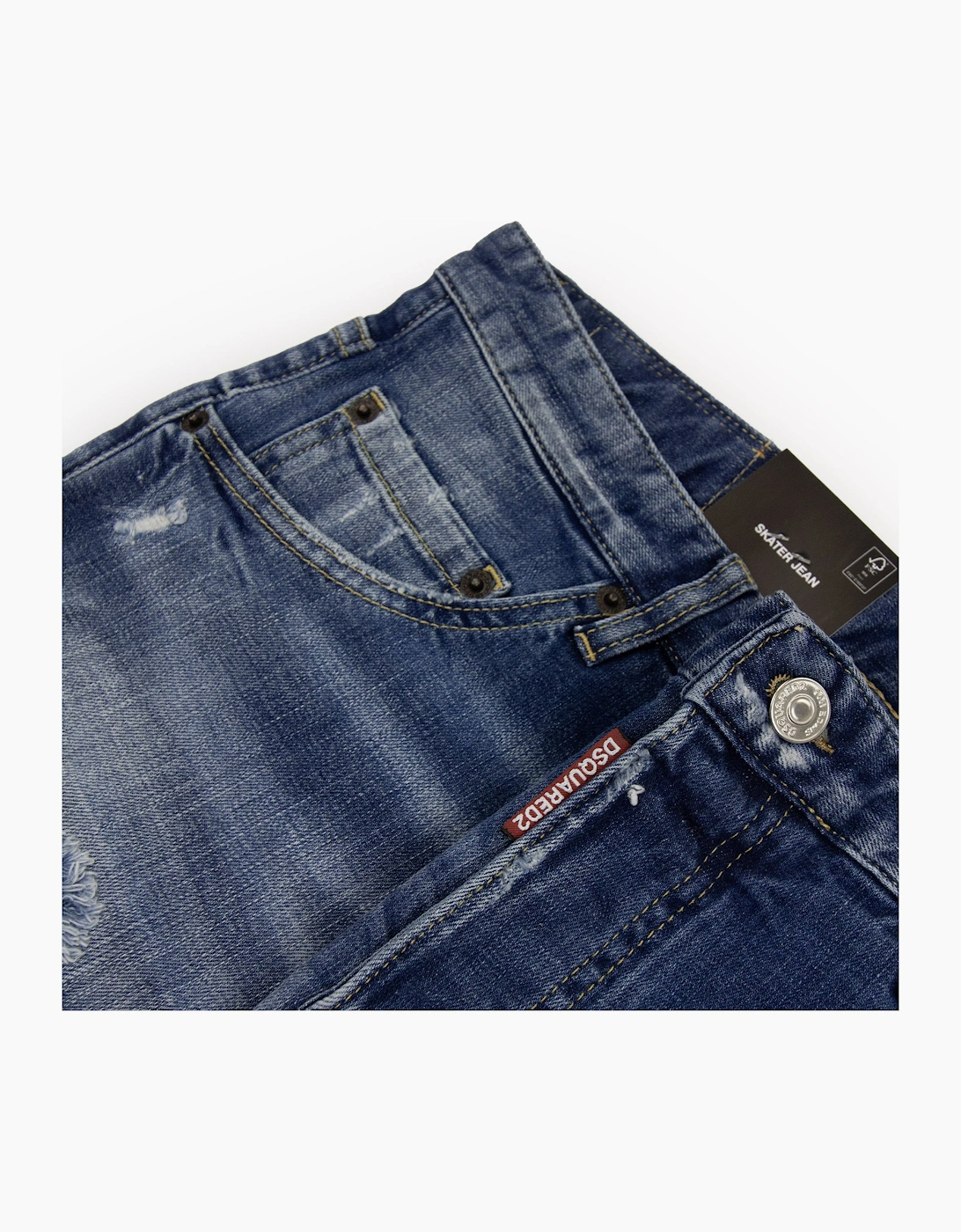 Dsquared2 Light Patch Skater Jean Denim 470