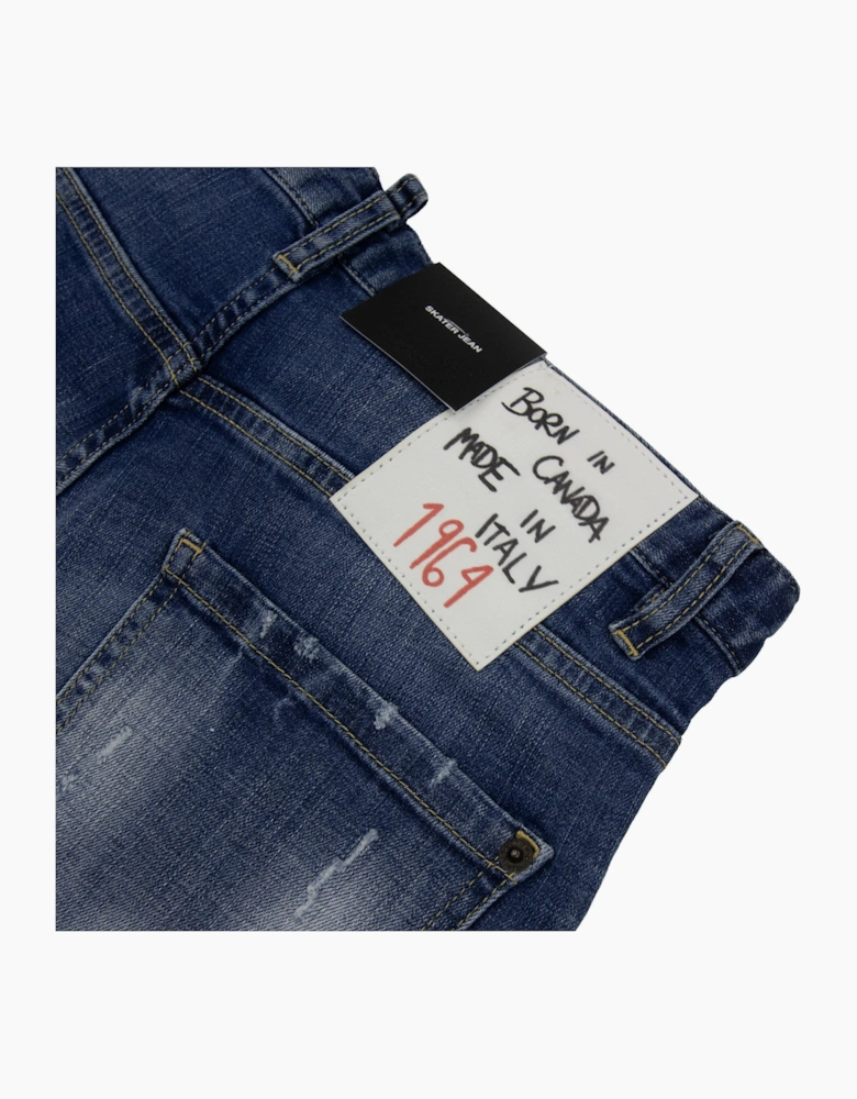 Dsquared2 Light Patch Skater Jean Denim 470