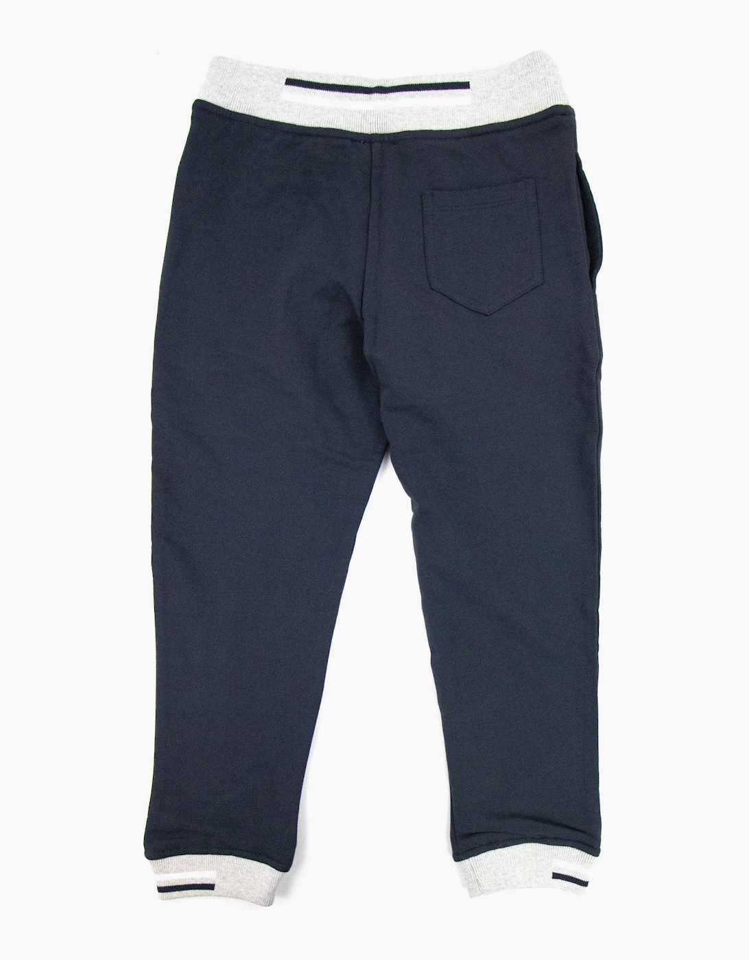 Armani Junior Logo Jogging Bottoms Navy