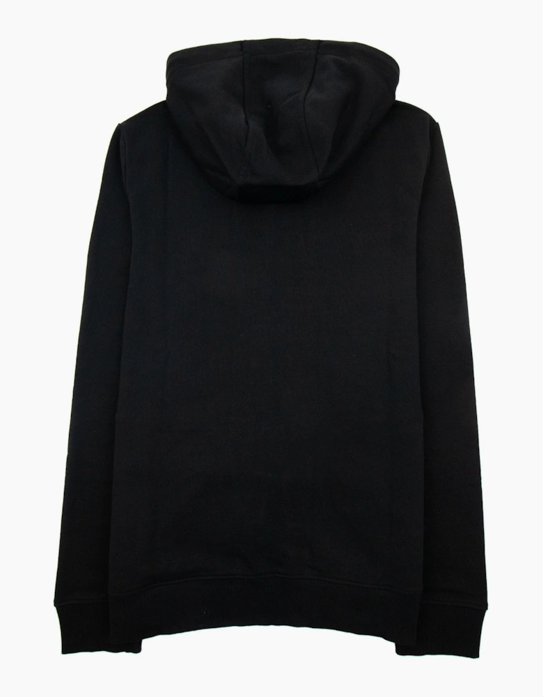 Hugo Daple212 Patch Logo Zip Up Sweatshirt Black 001