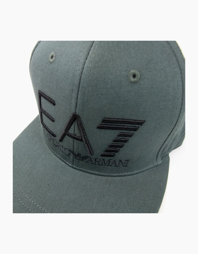 Ea7 Embroidered Logo Baseball Hat Forest Night