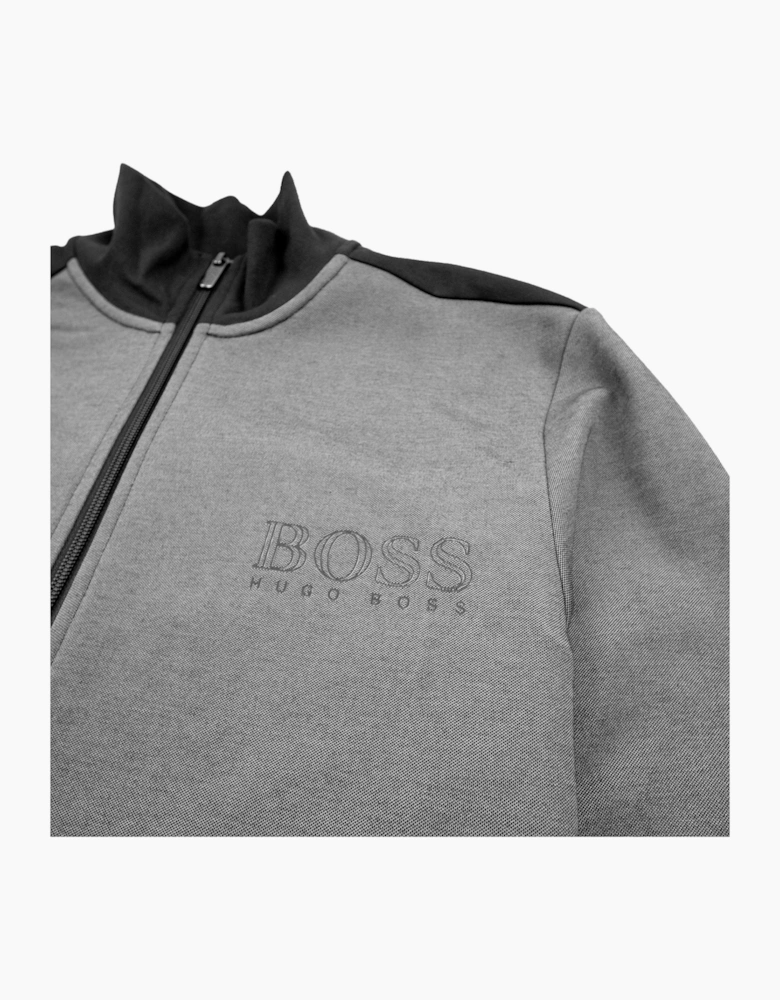 Hugo Boss Logo Zip Up Tracksuit Jacket Black