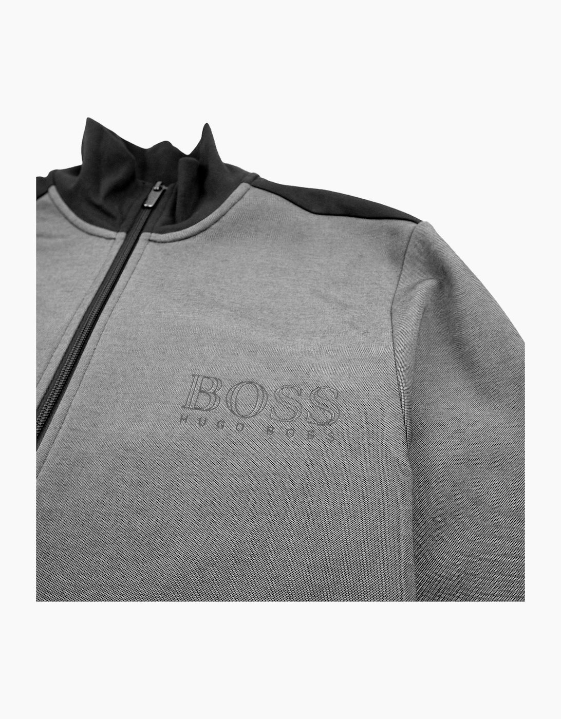 Hugo Boss Logo Zip Up Tracksuit Jacket Black