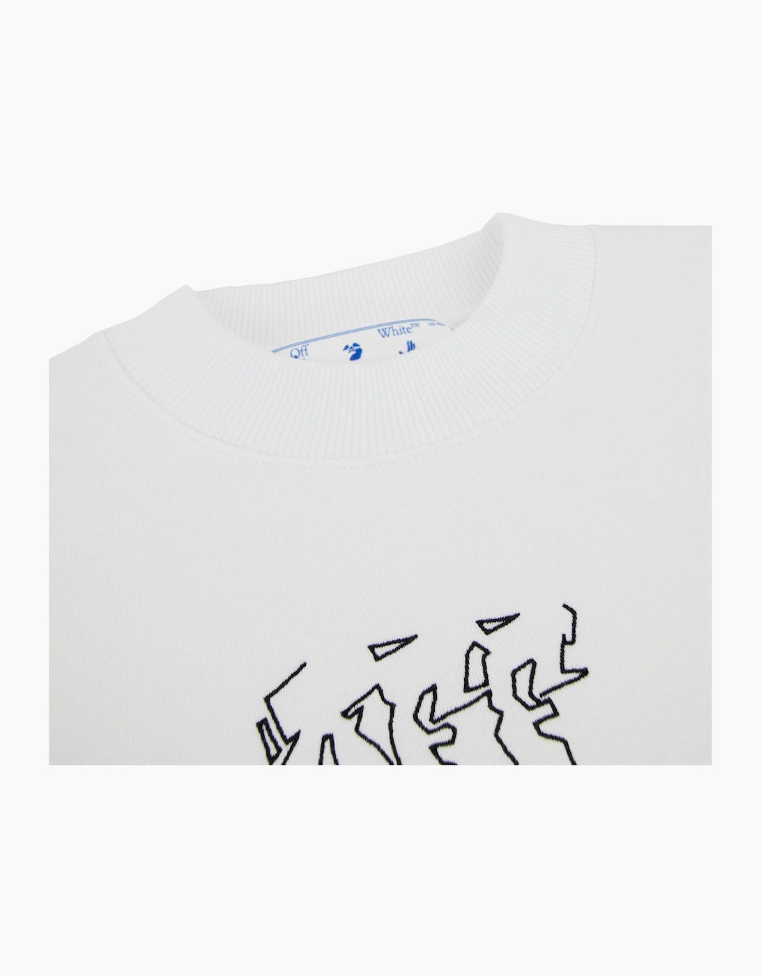 Off White Neen Arrow Skate Crewneck Sweatshirt White/black