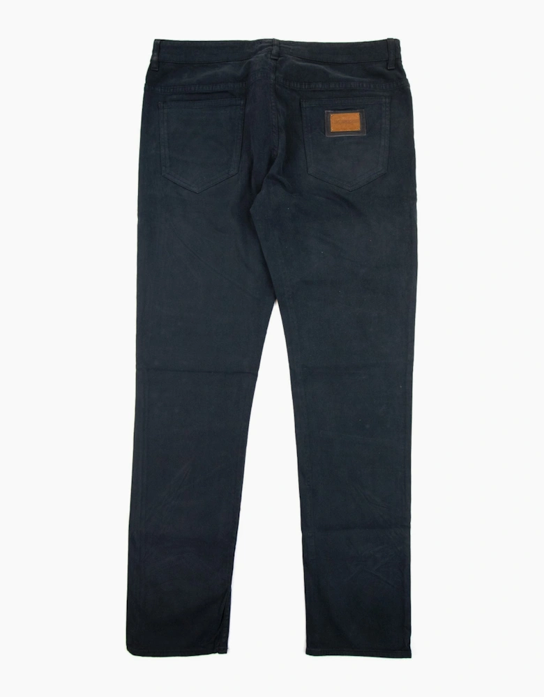 Love Moschino Gold Metal Badge Jeans Black