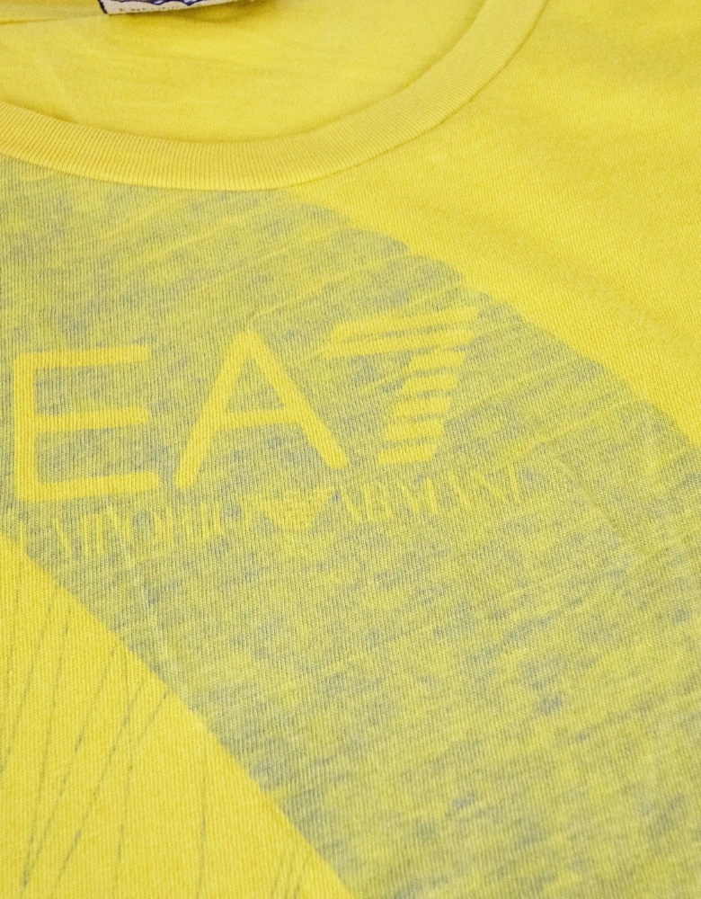 Ea7 Parashoot Print T Shirt Brass
