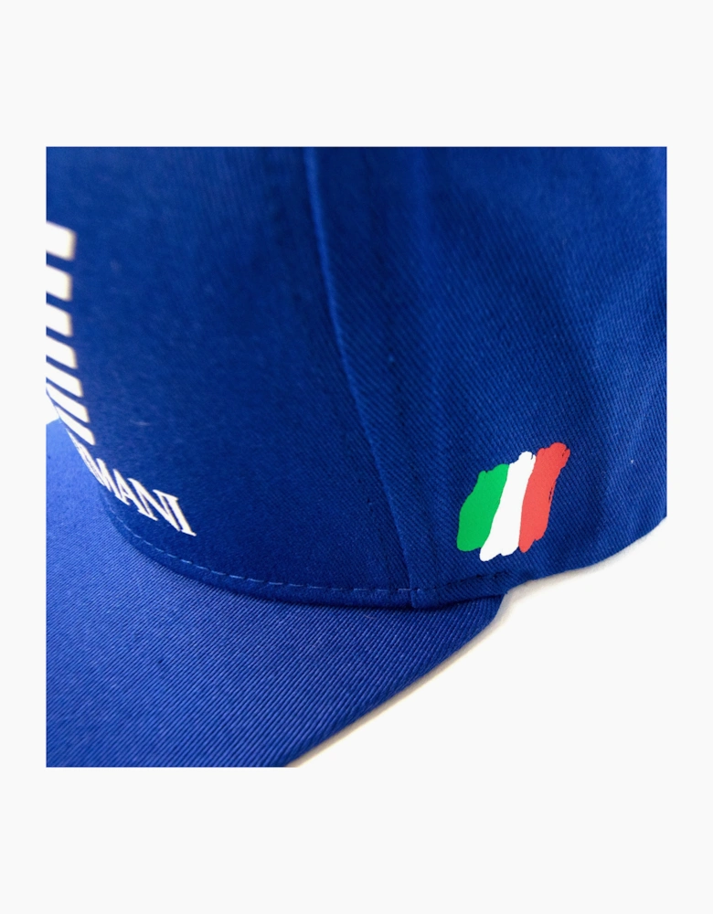 Ea7 Logo Olympic Baseball Cap Blue