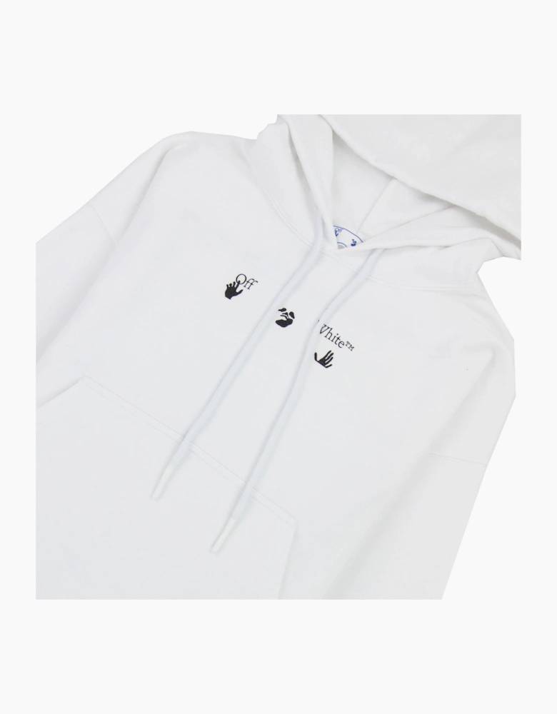 Off White Negative Mark Skate Hoodie White/black