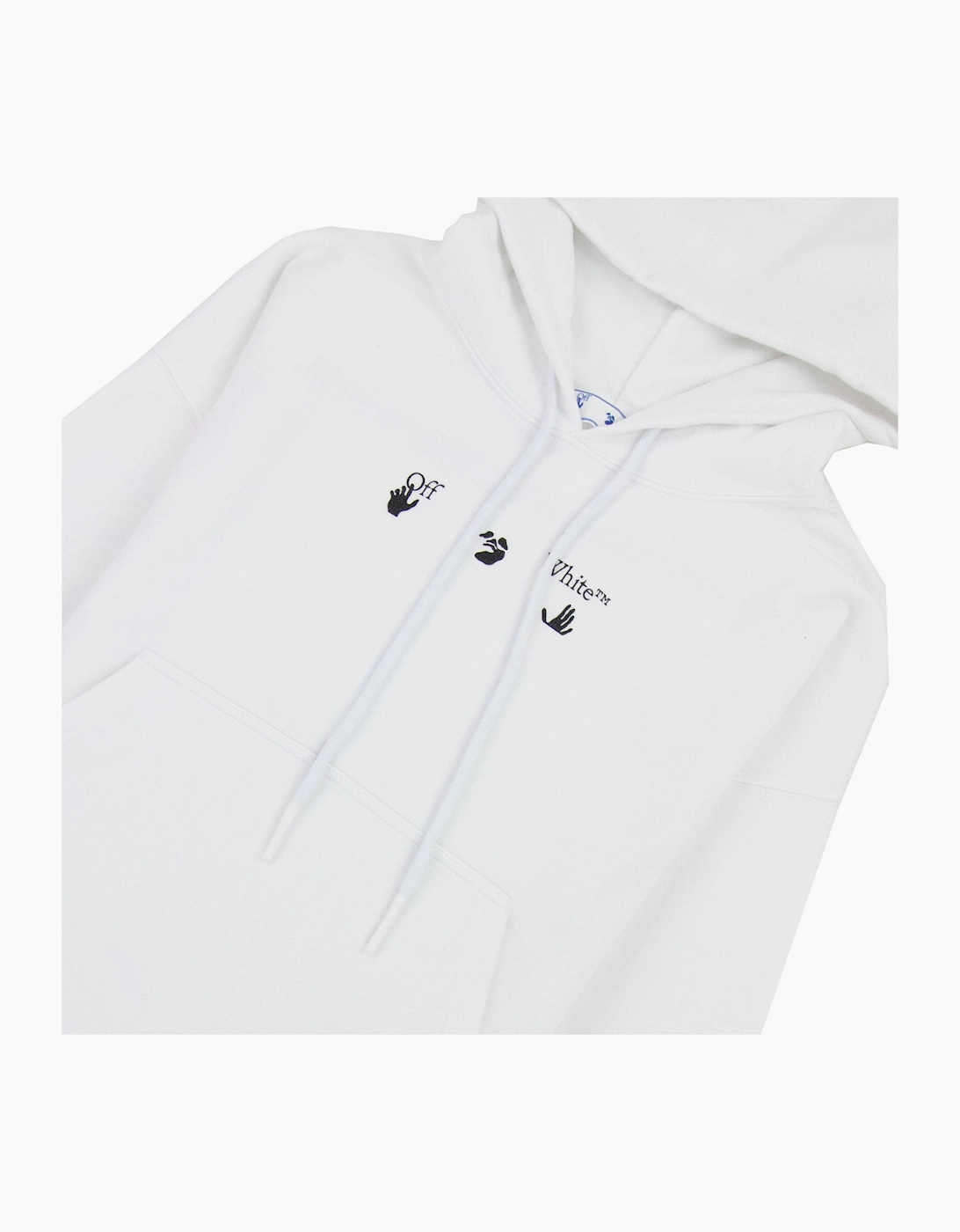 Off White Negative Mark Skate Hoodie White/black