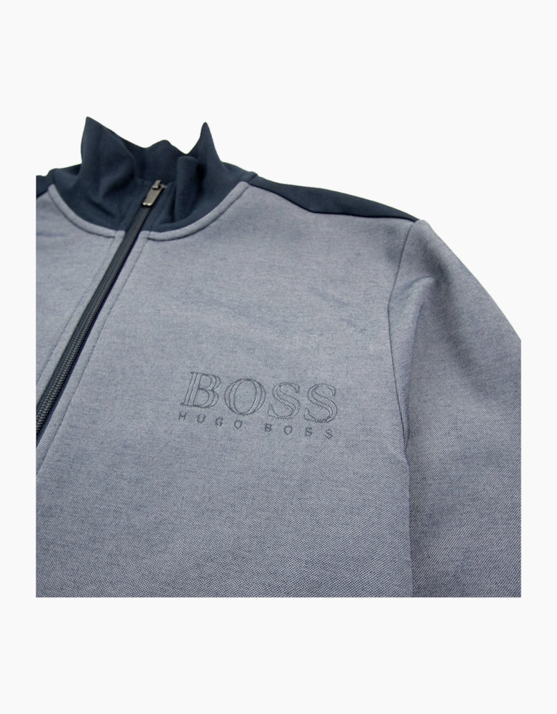 Hugo Boss Logo Zip Up Tracksuit Jacket Blue