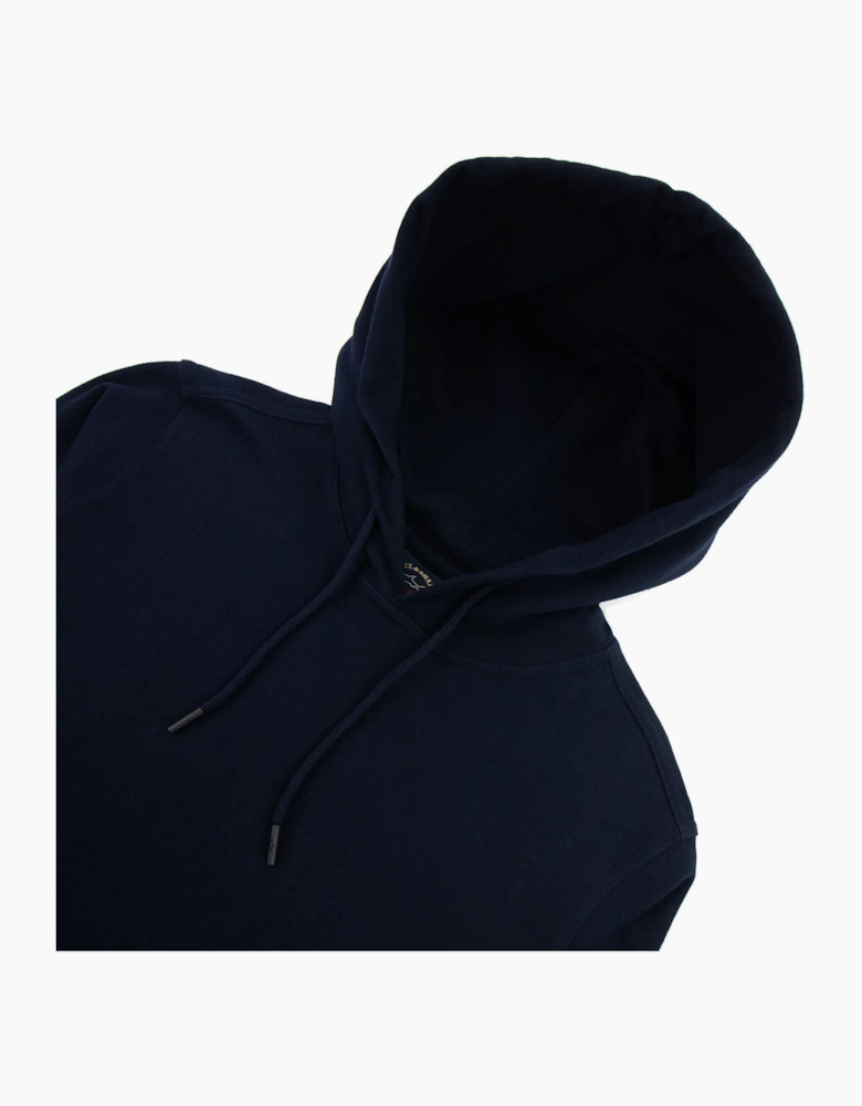 Paul And Shark Arm Badge Hoodied Sweatshirt Navy