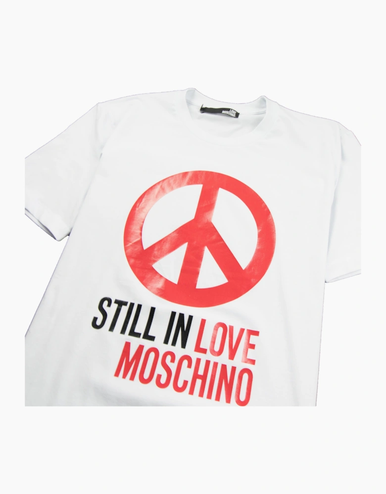 Love Moschino Still In Love T-Shirt White