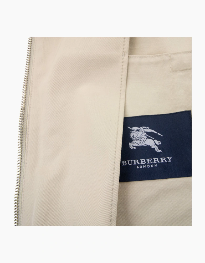 Burberry Woman Womens Zip Detail Overshirt Beige