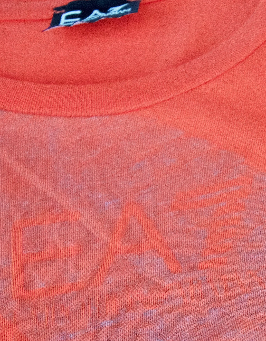 Ea7 Parashoot Print T Shirt Red