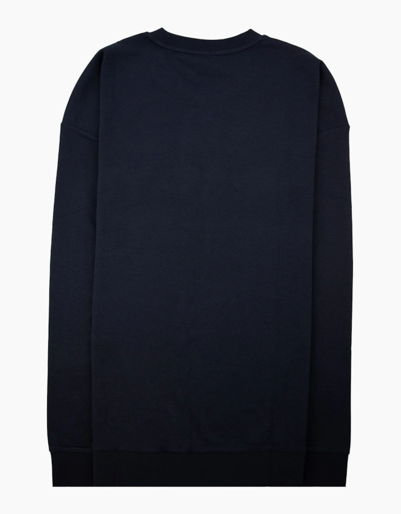 Hugo Boss Logo Print Tracksuit Sweatshirt Navy 400 DS3