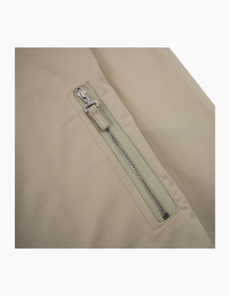 Burberry Woman Womens Zip Detail Overshirt Beige