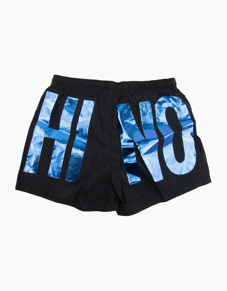 Love Moschino Underwear Foil Swim Shorts Black/Blue