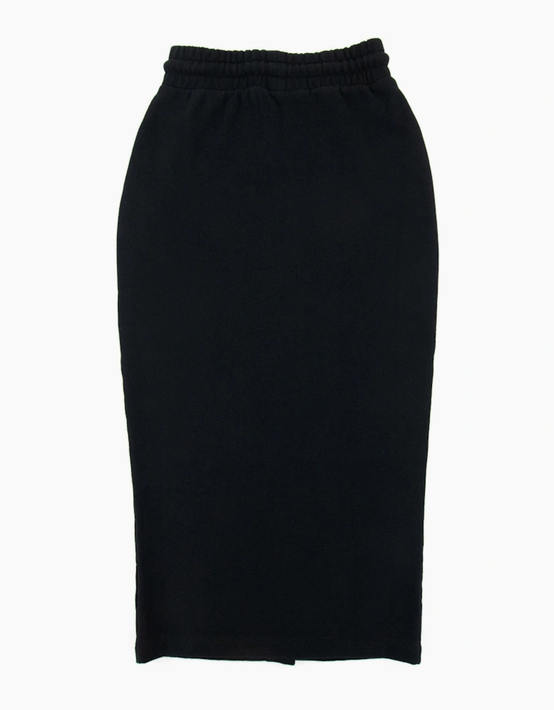 Off White Women Logo Midi Skirt Black/white