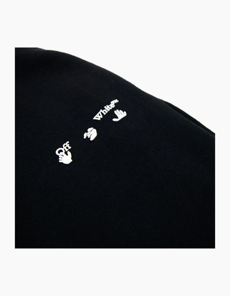 Off White Women Logo Midi Skirt Black/white