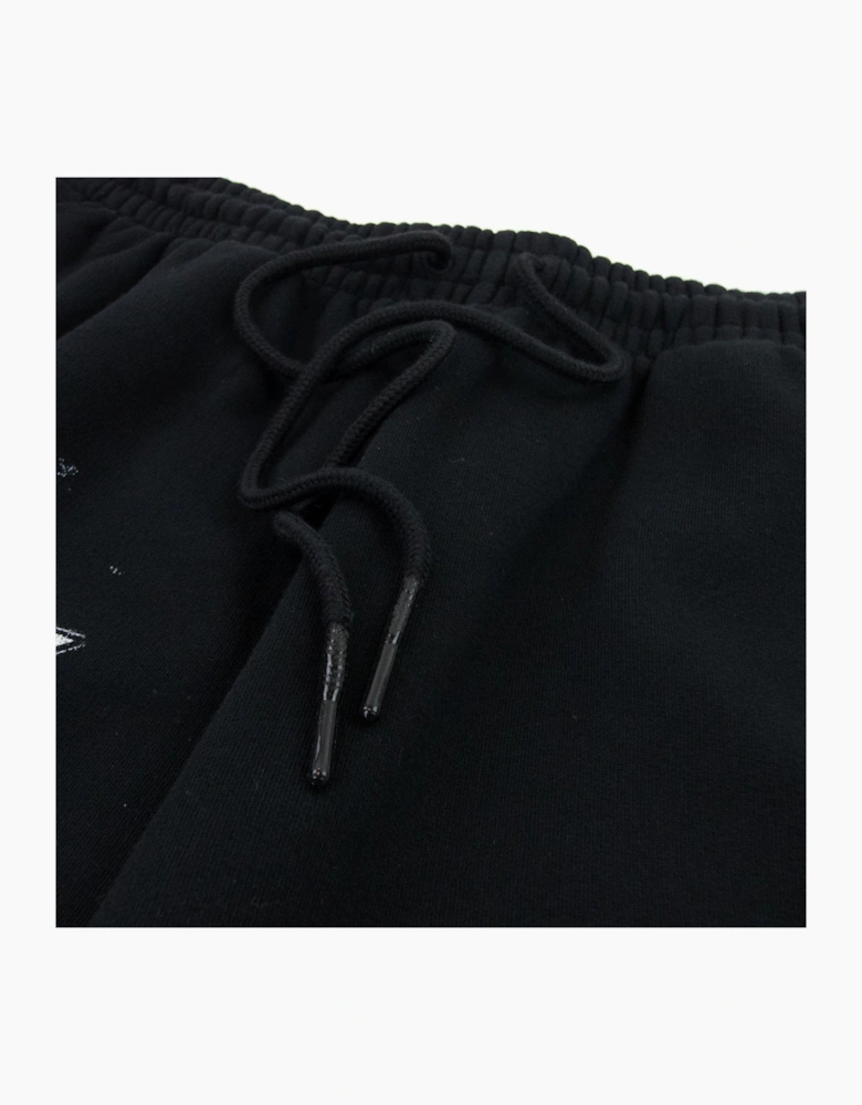 Off White Tribal Type Skate Sweat Shorts Black/white