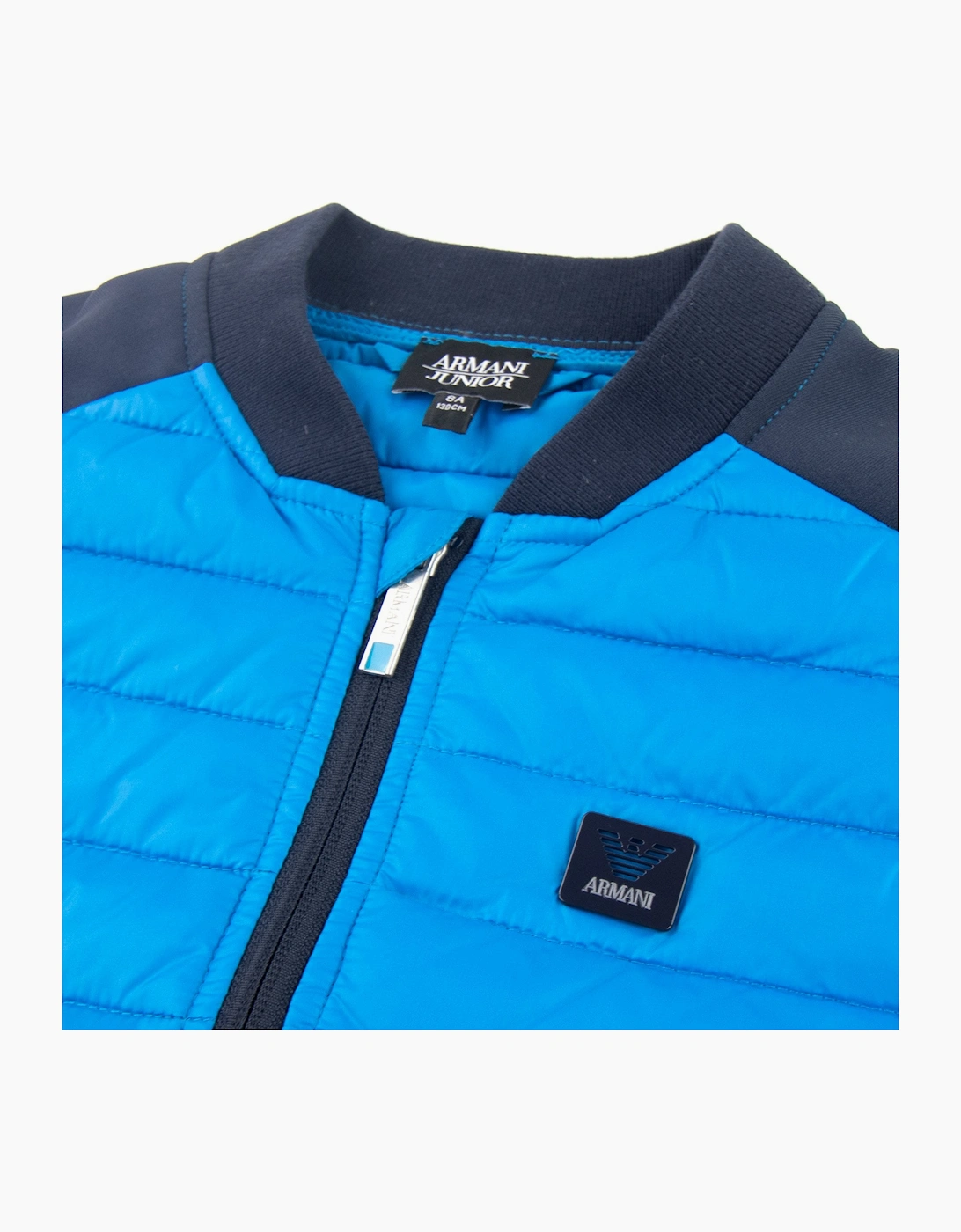 Armani Junior Sleeveless Jacket Blue