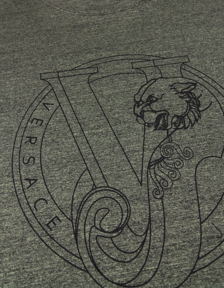 Versace Jeans Log Print S/s T Shirt Green