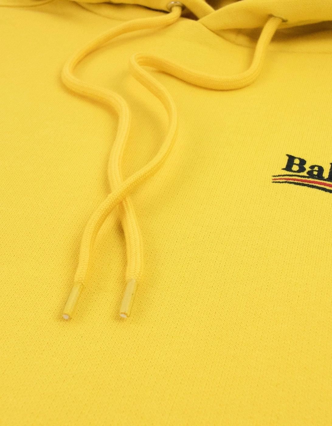 Balenciaga Political Campaign Embroidery Hoodie Yellow