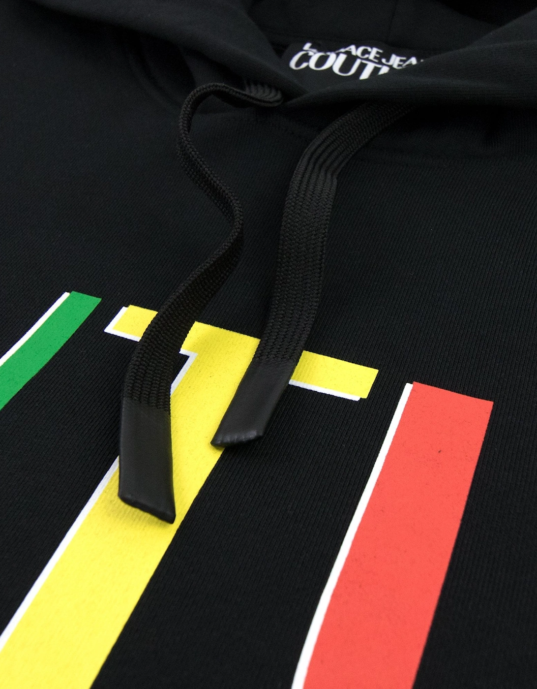 Versace Jeans Couture Rainbow Logo Hoody Black