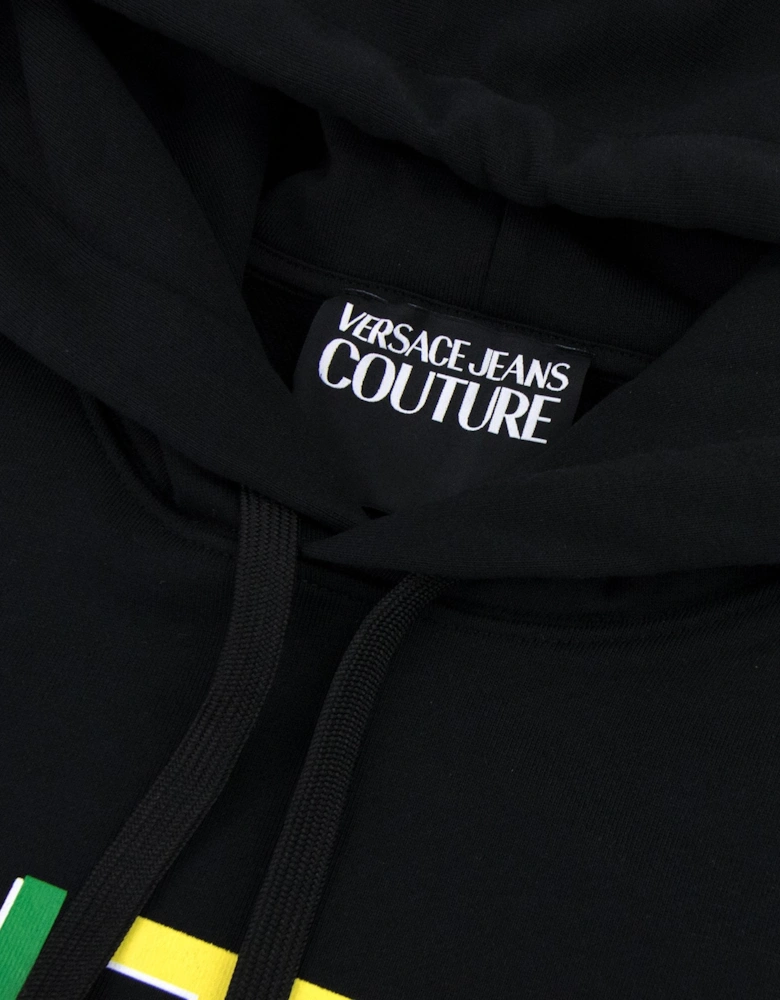 Versace Jeans Couture Rainbow Logo Hoody Black