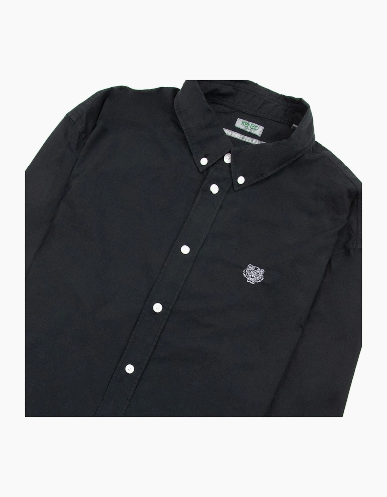 Kenzo Casual Embroidered Tiger Shirt Black