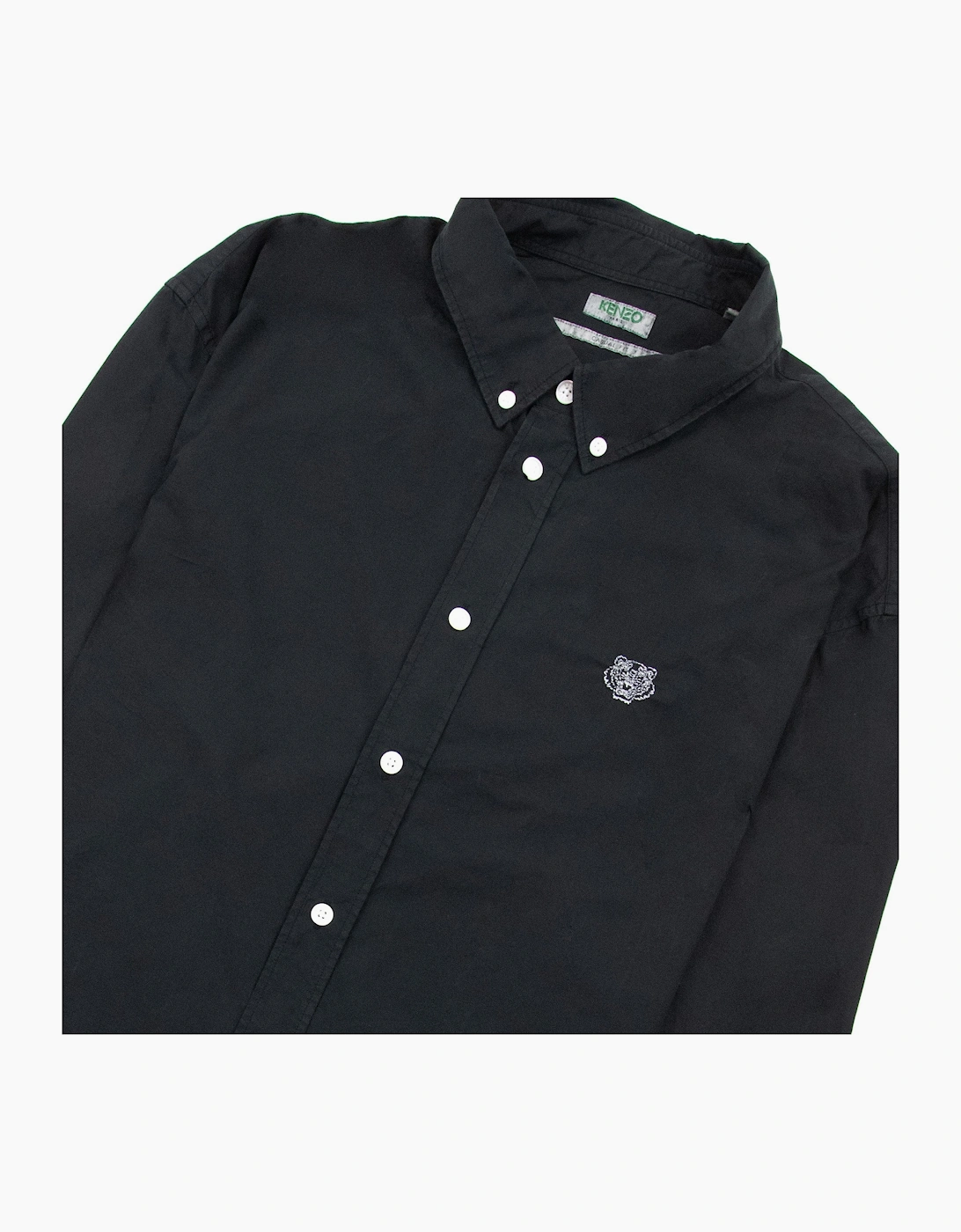Kenzo Casual Embroidered Tiger Shirt Black