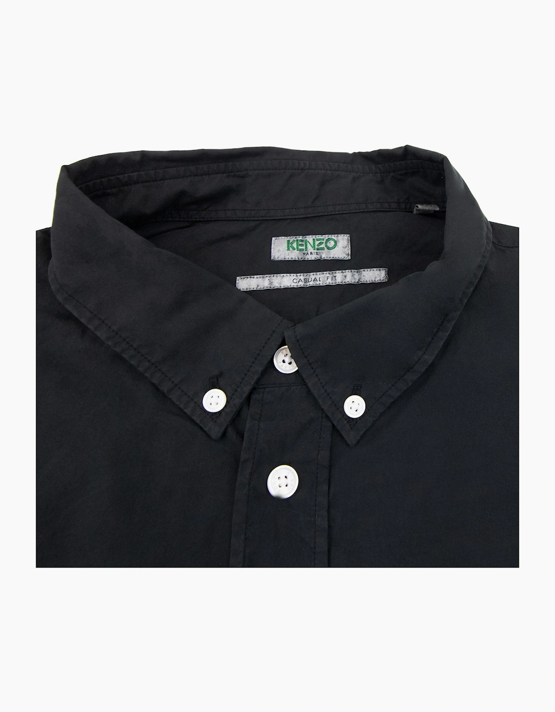 Kenzo Casual Embroidered Tiger Shirt Black