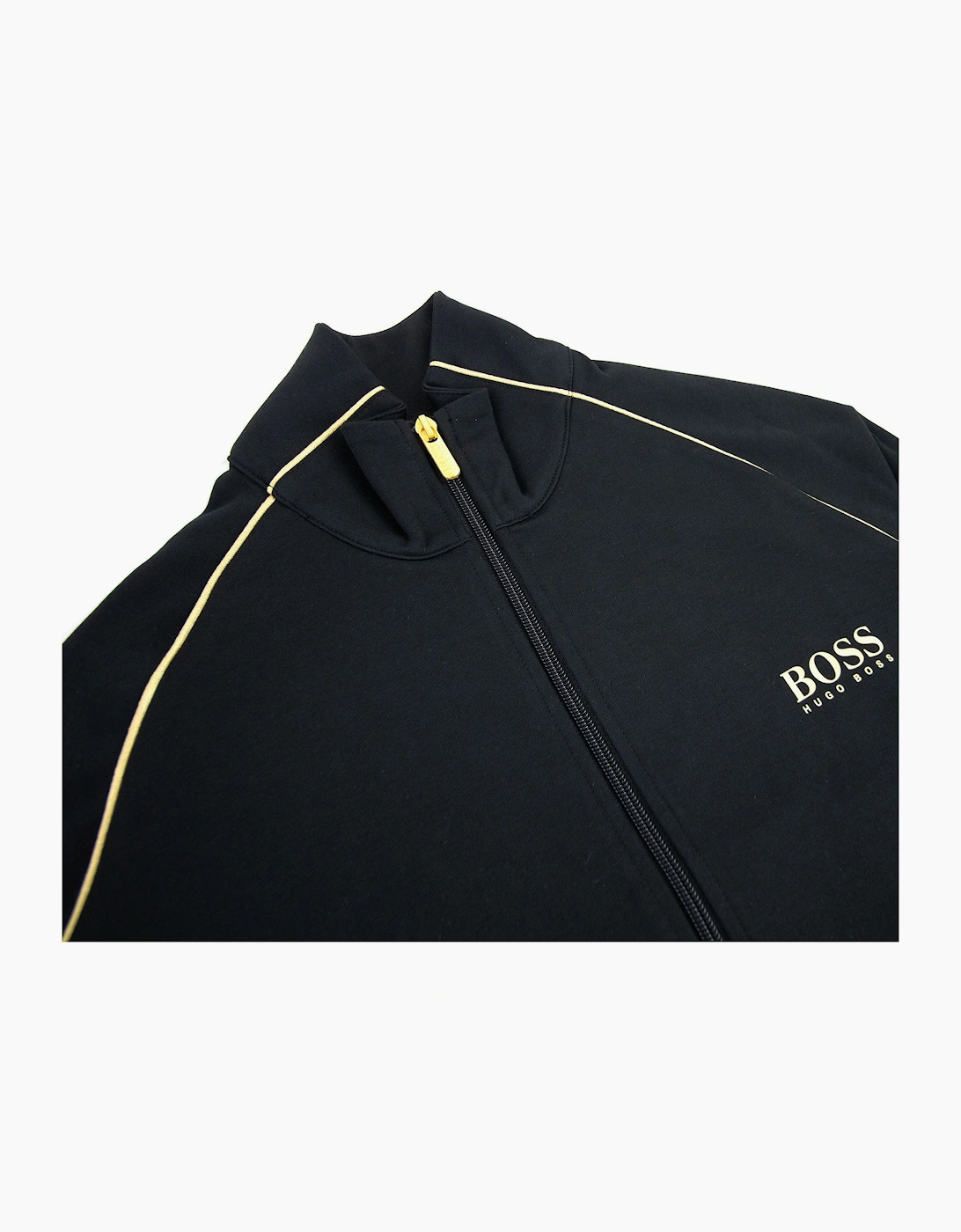 Hugo Boss Metallic Accents Loungwear Jacket Black 001
