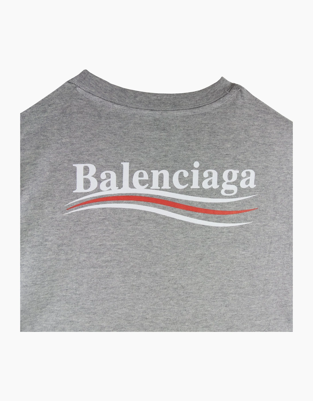 Balenciaga Political S/s T Shirt Grey 1300