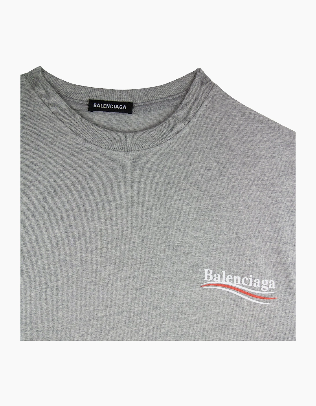 Balenciaga Political S/s T Shirt Grey 1300
