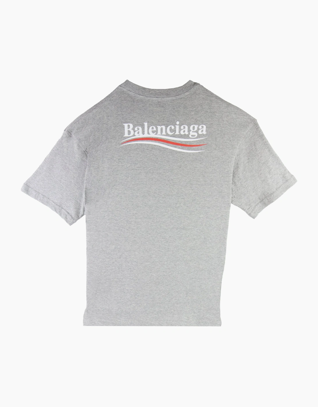 Balenciaga Political S/s T Shirt Grey 1300