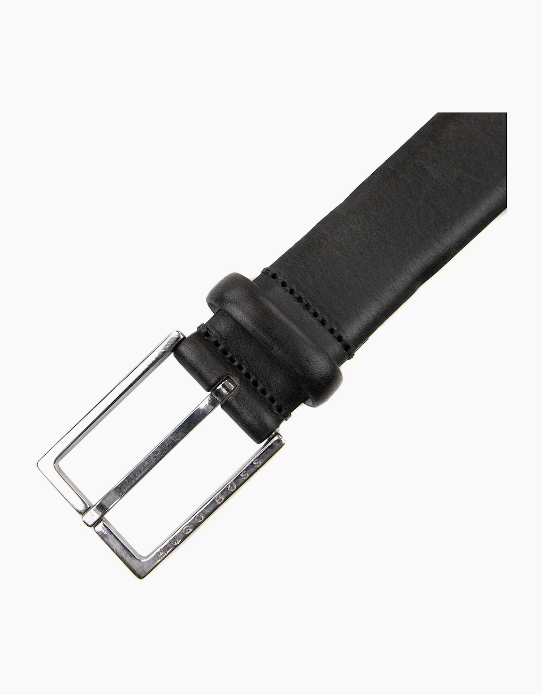 Hugo Boss Branded Metal End Tip Belt Black