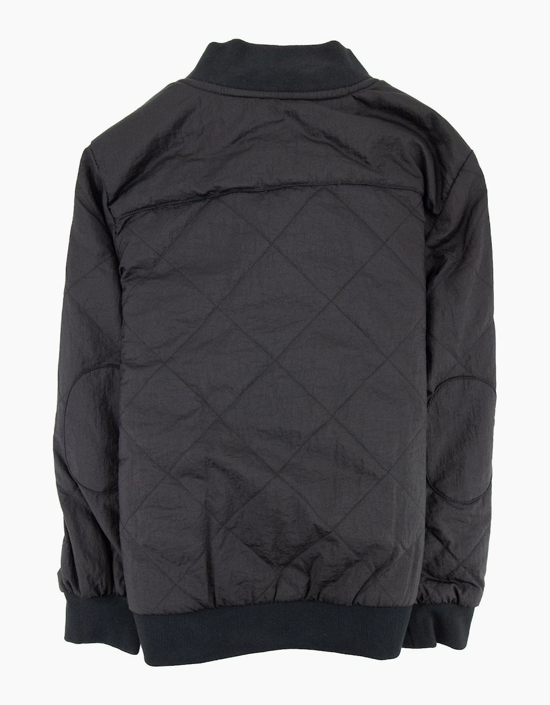 EA7 Junior Logo Shield Bomber Jacket Black