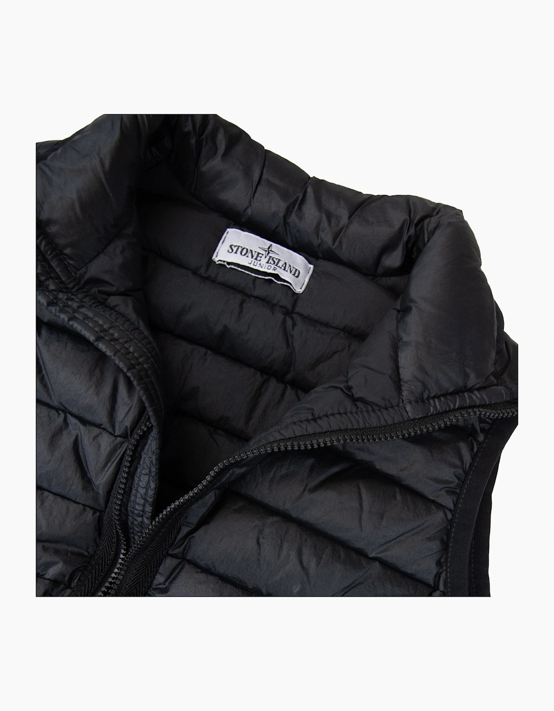 Stone Island Junior G0224 Loom Woven Chambers R-nylon Down-tc Black V0029